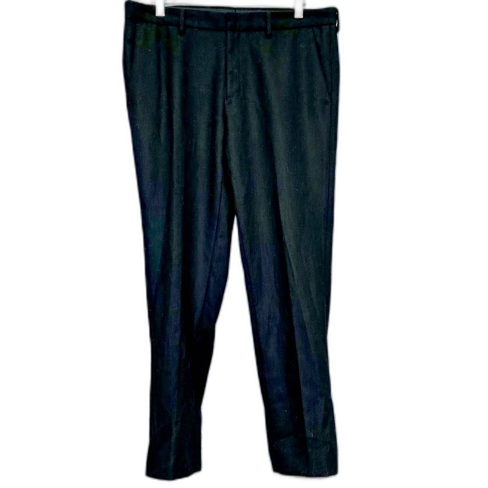 Topman Skinny Ankle Zip Cropped Trousers Sz 34R